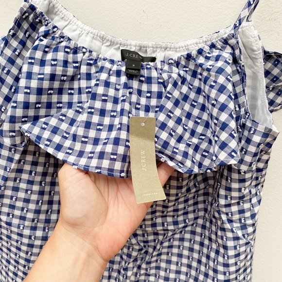 J.CREW Gingham Sleeveless Tie Top - Picture 11 of 11